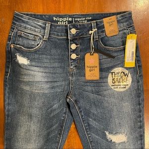 Brand new Hippie Girl crop jeans